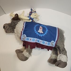 Disney Gray and Blue Stuffed Reindeer Toy